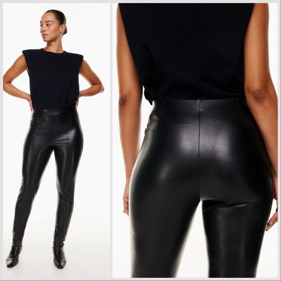 NWOT Aritzia Babaton Frida High-waisted Vegan Leather Skinny Pants sz 6